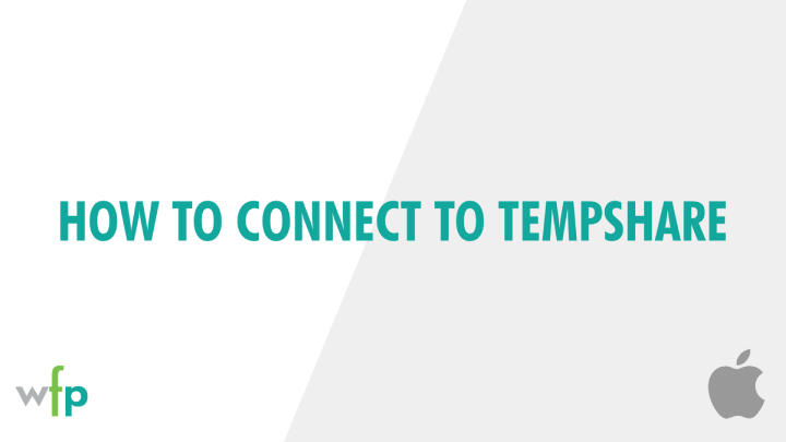 How to connect to Tempshare on Mac